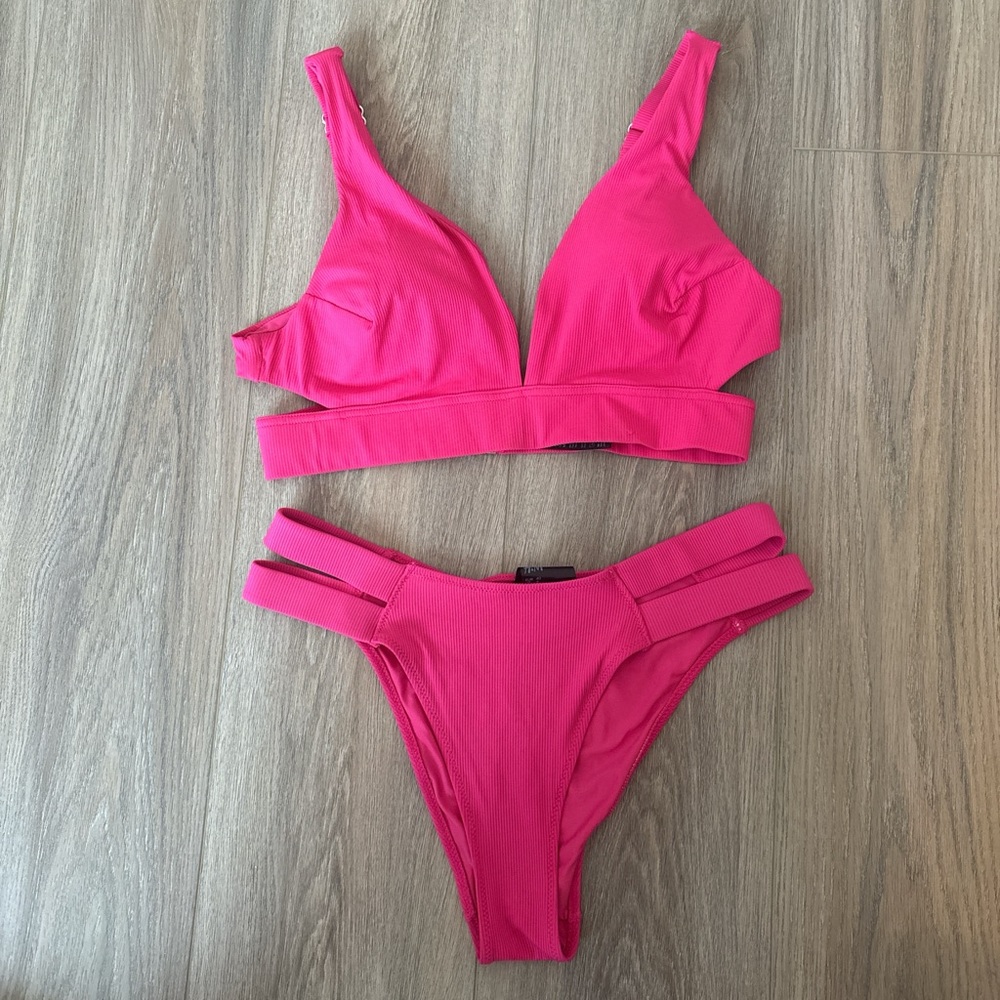 H&M hot pink bikini